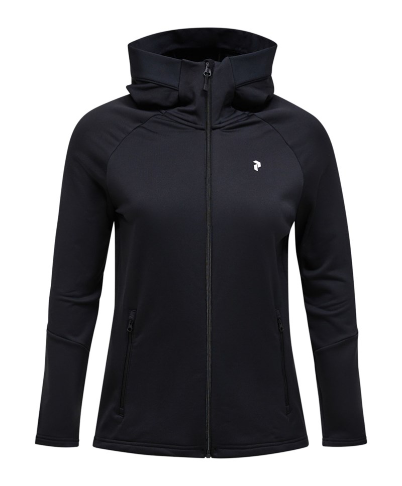 Peak Performance W Rider Essentials Zip Hood BLACK/BLACK/