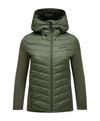 Peak Performance W Frost Down Hybrid Hood PINE NEEDLE