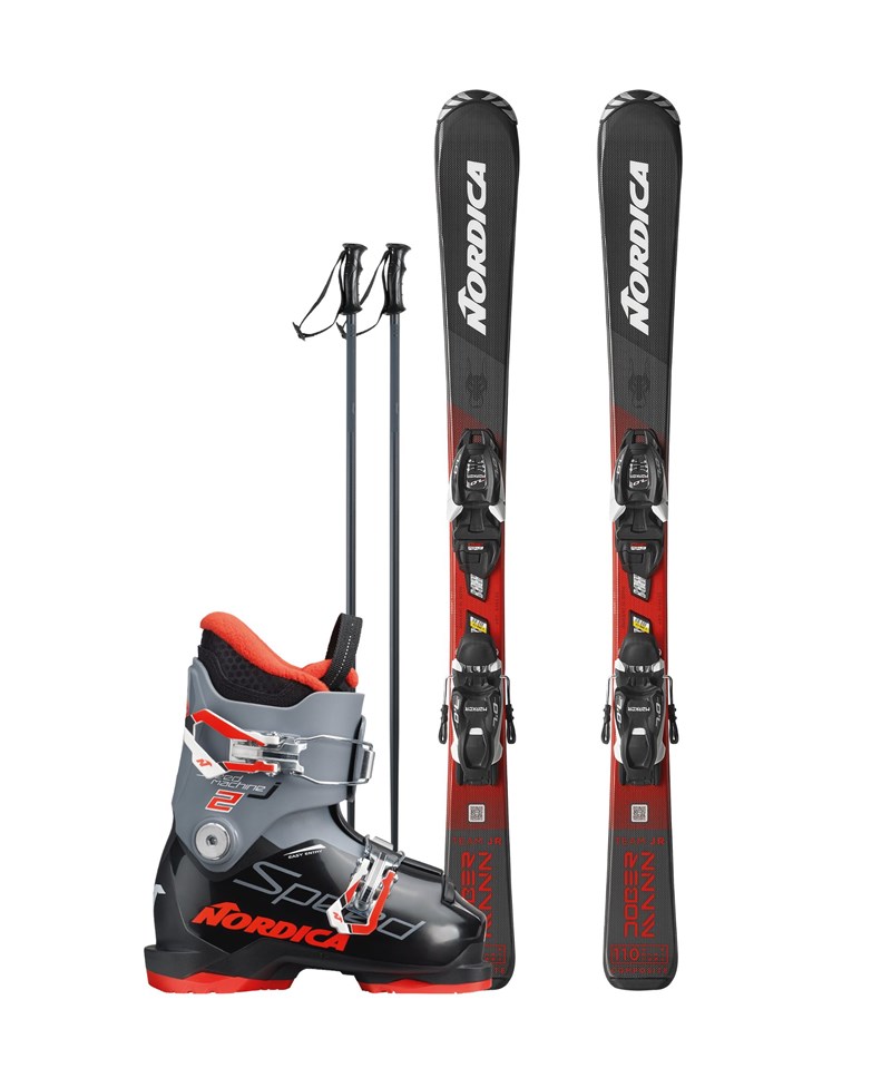 Årshyra Barnpaket Skidor Upp Till -90Cm