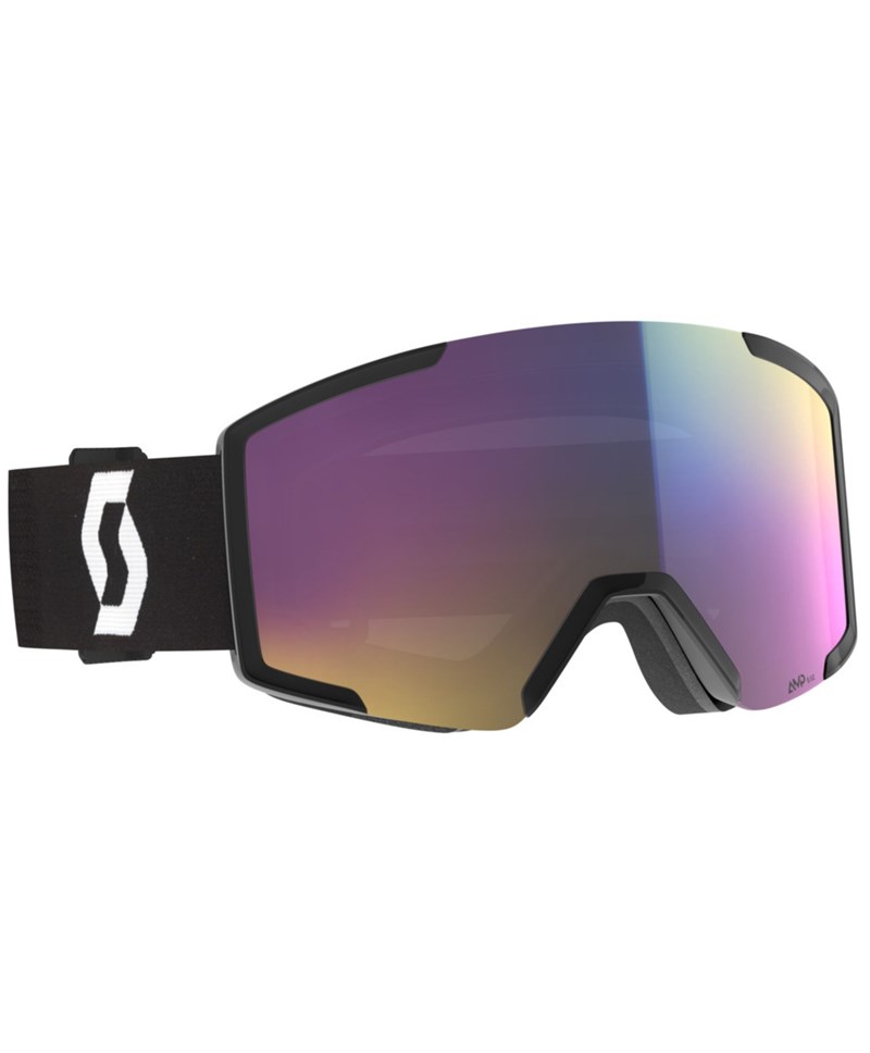 Scott Shield mineral black/white AMP teal chrome S2