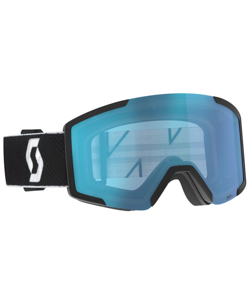 Scott Shield black/white AMP aurora green chrome S1