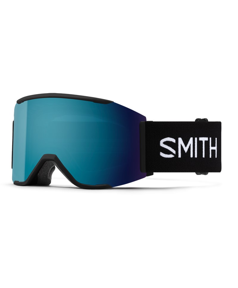 Smith Squad Mag Black + ChromaPop Sun Blue Mirror Lens
