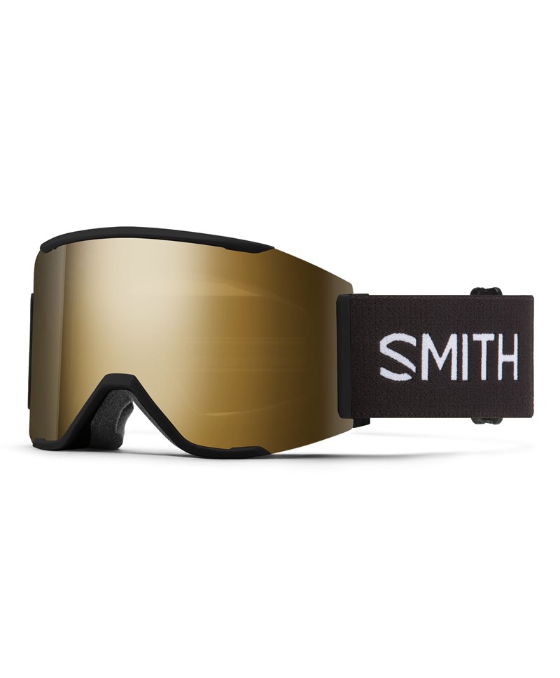 Smith Squad Mag Black + ChromaPop Sun Black Gold Mirror Lens