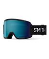 Smith Squad Black + ChromaPop Sun Blue Mirror Lens