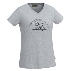 T-shirt Dog sports Dam  L.Grey melange