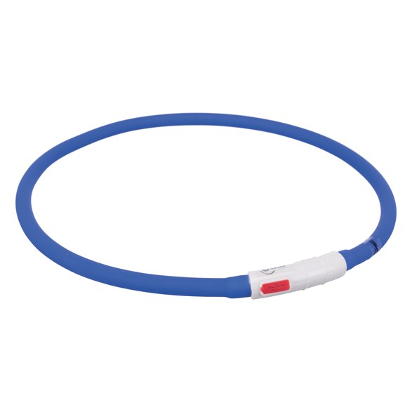 Flash light ring USB silikon blå