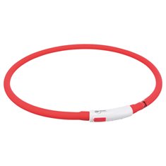 Flash light ring USB silikon röd