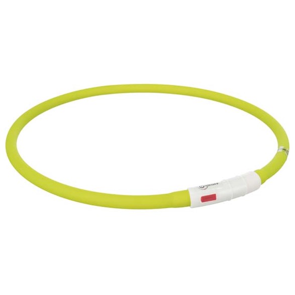 Flash light ring USB silikon grön
