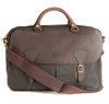 Väska Wax leather briefcase Olive