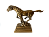 Staty Horse alu raw antq Gold