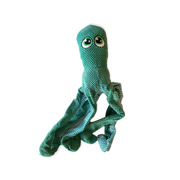 Hundleksak Octopus 70cm green