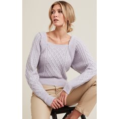 Tröja Nadja Frill knit  Lavender