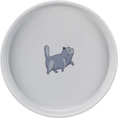 Skål Fat-Cat låg keramik grå