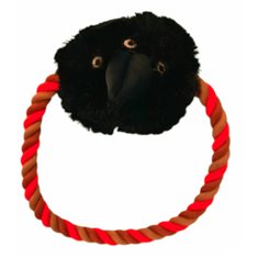 Hundleksak Crow with rope