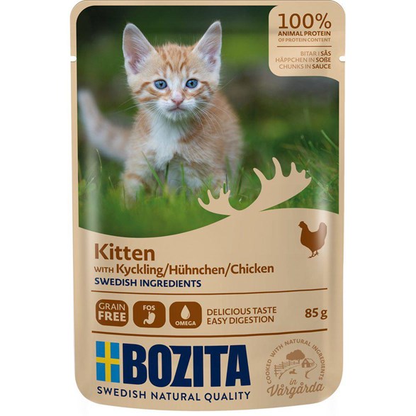 Bozita Kitten Kyckling i sås Pouch 85gr