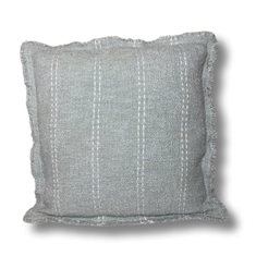 Cushion Cover Kantha Stripes Blue