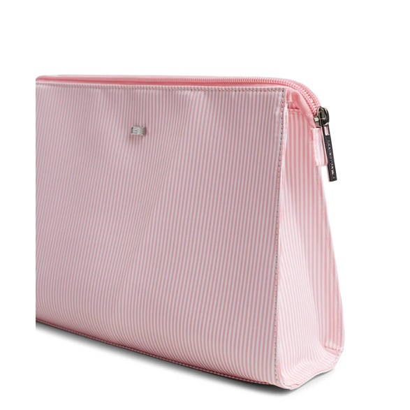 IconsToilet Bag Pink/White Stripe