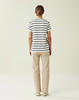 T-Shirt Vanessa Organic Cotton White/Blue Stripe