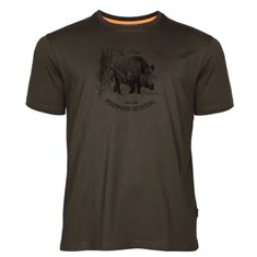 T-Shirt Wild Boar Suede Brown