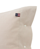 Pin Point Beige Cotton Pillowcase 50x60