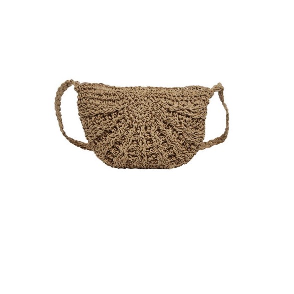 Väska Scarlett Straw Crossbody Toasted Coconut