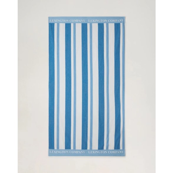 Handduk Striped Terry Cotton 100x180 Blue/White