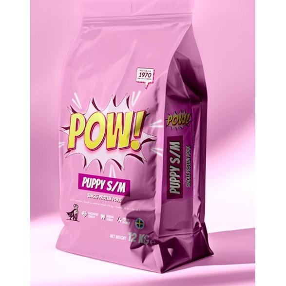 Pow! Hund Puppy S/M Pork 2kg