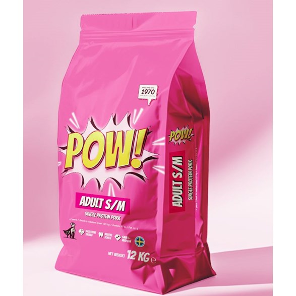 Pow! Hund Adult S/M  Pork 12kg