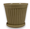 Kruka Terra Stripe Glaze Pale Olive X-Large