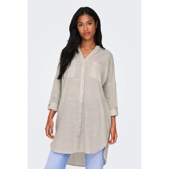 Skjorta Apeldorn Stripe Pure Cashmere Cloud Dancer