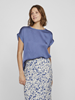 Top Ellette satin Bijou Blue