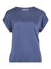 Top Ellette satin Bijou Blue