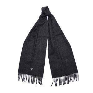 Plain Lambswool Scarf Charcoal/ Grey