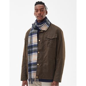 New Check Tartan Scarf Sand Beige Plaid