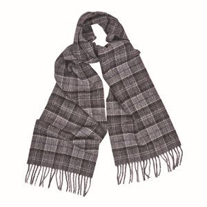 Scarf Robinson Black/Grey Tartan