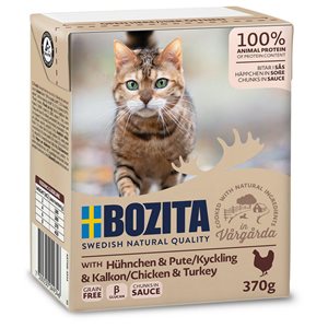 Bozita Katt Bitar I Sås Kyckling & Kalkon 370Gr