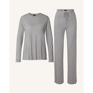 Lillian Jersey Pajama Set Gray Melange