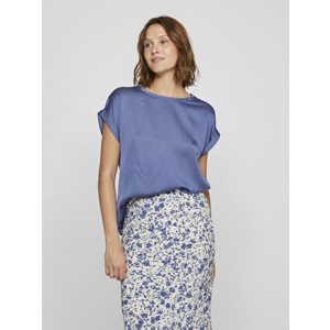 Top Ellette satin Bijou Blue