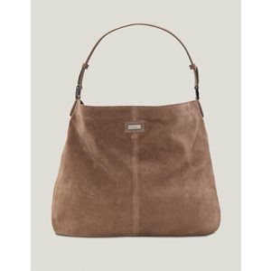 Väska Slouchy Suede Shoulder Bag Mid Brown