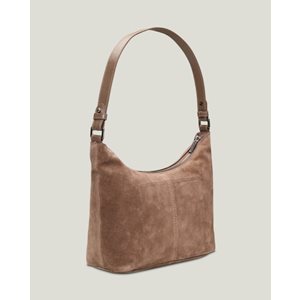 Väska Slouchy Suede Mini Shoulder Bag Mid Brown
