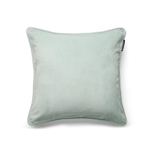 Organic Cotton Velvet Pillow Cover Eucalyptus/White 50X50
