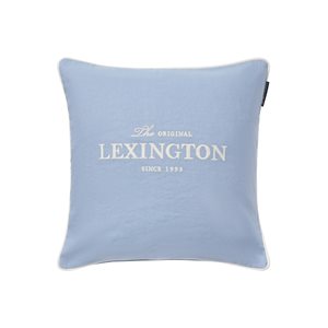 Original Logo Cotton Pillow Cover Blue/White 50X50