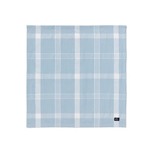 Checked Recycled Cotton Napkin Blue/White 50X50