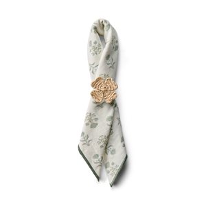 Raffia Four-Leaf Clover Napkin Ring
