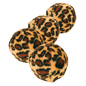 Kattleksak Leopardboll 4-P 3,5Cm