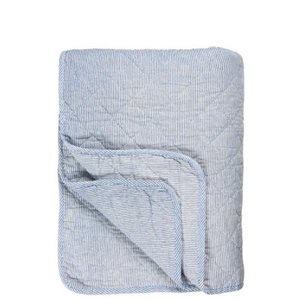 Quilt Randig Vit/Blå