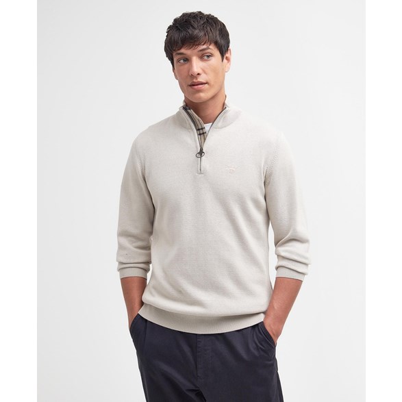 Tröja Cotton Half Zip Knitted