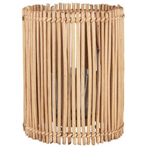 Lykta Rund Cane M/Glasinsats S