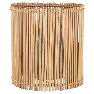Lykta Rund Cane M/Glasinsats L