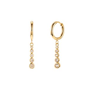 Crystal Drop Hoop